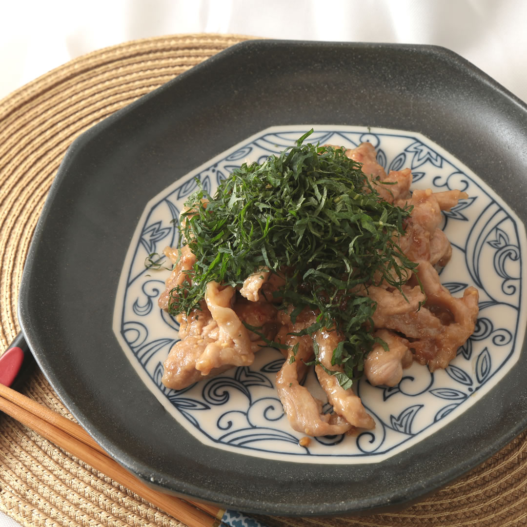 味噌「昔」が美味しい、大島さん家の豚肉の梅肉味噌炒め