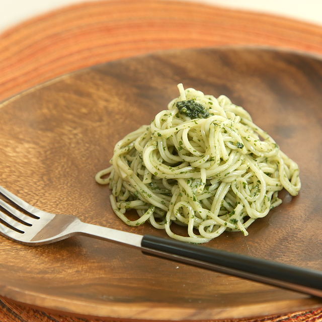 佐々木さん家のしそジェノベーゼのパスタ風