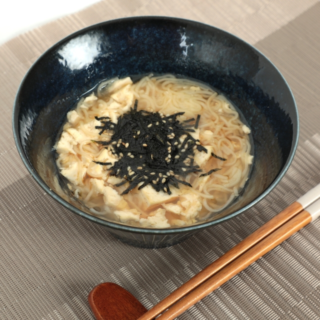 簡単レシピ愛好家さんの木綿豆腐と海苔にゅうめん