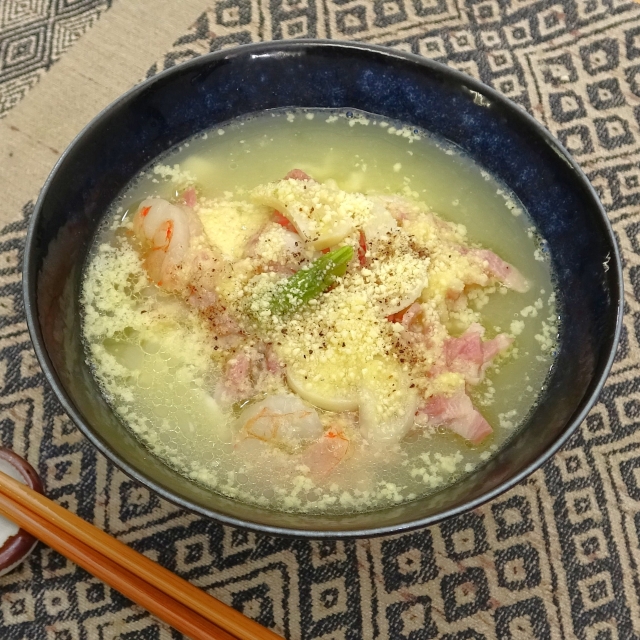 簡単レシピ愛好家さんのスタミナにんにく塩ラーメン