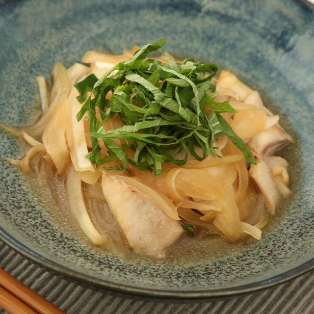 簡単レシピ愛好家さんのタラのバター大葉しょう油蒸し